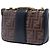 Fendi Marrone Mini FF 1974 Glazed Fabric Stamp Patch Crossbody - vista 2