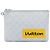 Pochette GM Louis Vuitton White Monogram Logo Story Bianco