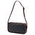 Céline Borsa Camera Mini Triomphe in pelle e tela rivestita marrone Celine Marrone scuro - vista 2