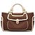 Céline Borsa Boogie in tela Macadam marrone Celine Marrone scuro