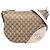 Gucci Beige Medium GG Canvas New Britt Half Moon Crossbody