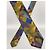 Gianni Versace Geometric Pattern Silk Tie Brown Red Blue Green Purple Yellow - view 2