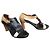 Dries Van Noten Sandali con Tacco in Pelle Nero e Beige Marrone