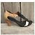 Dries Van Noten Sandali con Tacco in Pelle Nero e Beige Marrone - vista 2