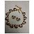 Oscar de la Renta Set Collana Choker e Orecchini a Cuore Rosa Blu D'oro Bordò Gold hardware - vista 14