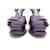 SCARPE PRADA SLINGBACK PLATFORM 40 SANDALI IN PELLE VIOLA Porpora  - vista 4