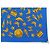 FULAR CHANEL MOTIVO LOGO CC STELLA LUNA QUADRATO 90 SETA BLU SILK SCARF - vista 4