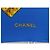 FULAR CHANEL MOTIVO LOGO CC STELLA LUNA QUADRATO 90 SETA BLU SILK SCARF - vista 6