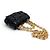 NEUF SAC A MAIN BOTTEGA VENETA CHAIN CASSETTE MATELASSE INTRECCIO NOIR - vue 5