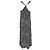 Vestido maxi de georgette con estampado paisley Theory en seda negra Negro - vista 3