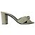 Saint Laurent Bianca Pantoletten aus weißem Leder