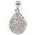 Autre Marque Orecchini a clip in oro bianco 18K e diamante D'oro