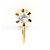 Autre Marque Orecchino a clip in oro giallo 18K con diamante D'oro