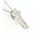 Autre Marque Platinhalskette PT900/PT850 mit Diamant - Ansicht 2
