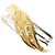 Autre Marque Platin- und Gelbgold-Ring mit Diamant Golden
