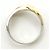 Autre Marque Platin- und Gelbgold-Ring mit Diamant Golden - Ansicht 3