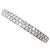 Autre Marque Anello a fascia in oro bianco 18K con diamante D'oro