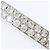 Autre Marque Anello a fascia in oro bianco 18K con diamante D'oro - vista 2