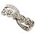 Autre Marque Anillo de banda en oro blanco de 18K con diamante Dorado