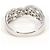 Autre Marque Anillo de banda en oro blanco de 18K con diamante Dorado - vista 4