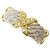 Autre Marque 18K Gelbgold- und Platin-Ring mit Diamant Golden