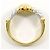 Autre Marque 18K Gelbgold- und Platin-Ring mit Diamant Golden - Ansicht 3