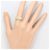 Autre Marque 18K Gelbgold- und Platin-Ring mit Diamant Golden - Ansicht 7