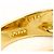 Autre Marque Anel de banda de diamante em ouro amarelo 18K e platina Dourado - vista 6