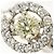Autre Marque Platin-Ring mit gelbem Diamanten - Ansicht 2