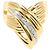 Autre Marque PT900 Platin- und 18K Gelbgold-Ring mit Diamant Golden
