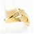 Autre Marque PT900 Platin- und 18K Gelbgold-Ring mit Diamant Golden - Ansicht 3