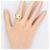 Autre Marque PT900 Platin- und 18K Gelbgold-Ring mit Diamant Golden - Ansicht 7
