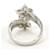 Autre Marque Platin-Ring mit blauem Diamanten  - Ansicht 4