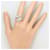 Autre Marque Platin-Ring mit blauem Diamanten  - Ansicht 7