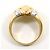 Autre Marque Anello a fascia in platino e oro giallo 18K D'oro - vista 3