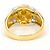 Autre Marque Anello a fascia in platino e oro giallo 18K D'oro - vista 4