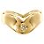 Autre Marque 18K Gelbgold-Ring mit Diamant Golden