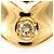 Autre Marque 18K Gelbgold-Ring mit Diamant Golden - Ansicht 2