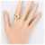 Autre Marque 18K Gelbgold-Ring mit Diamant Golden - Ansicht 6