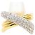 Autre Marque Ring aus Platin und Gelbgold mit Diamant Golden
