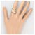 Autre Marque Ring aus Platin und Gelbgold mit Diamant Golden - Ansicht 7