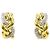 Autre Marque Orecchini a clip in oro giallo 18K e platino con diamante D'oro