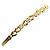 Autre Marque Bracciale con charm in oro giallo 18K con diamanti D'oro