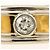 Autre Marque K20 Gelbgold Diamantring Weiß - Ansicht 2