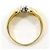Autre Marque 18K Gelbgold- und Platin-Diamantring Golden - Ansicht 3