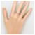 Autre Marque Platinring mit Diamant  - Ansicht 7