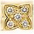 Autre Marque 14K Gelbgold-Ring mit Diamant Golden - Ansicht 2