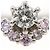 Autre Marque Platin- und Diamantring Pink - Ansicht 2