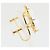 Autre Marque Orecchini a clip in oro giallo 18K con opale D'oro - vista 3