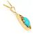 Autre Marque Collana in oro giallo 18K con turchese D'oro - vista 2
